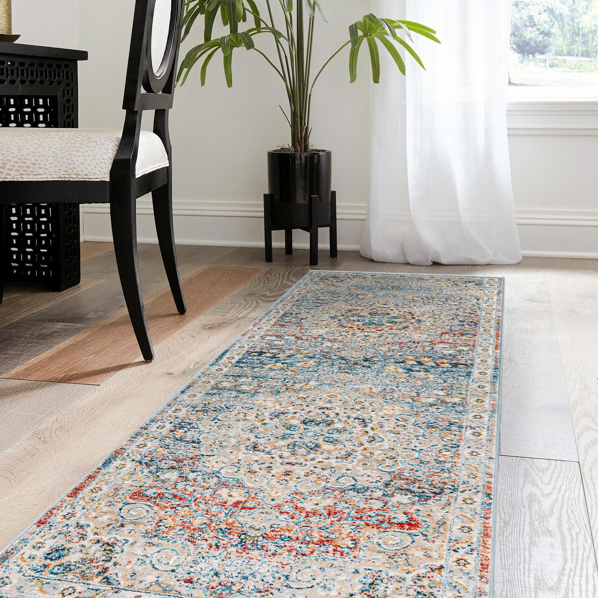Coastal Haven Collection Area Rug - Seabreeze (Multi) Runner Multi  lifestyle 82