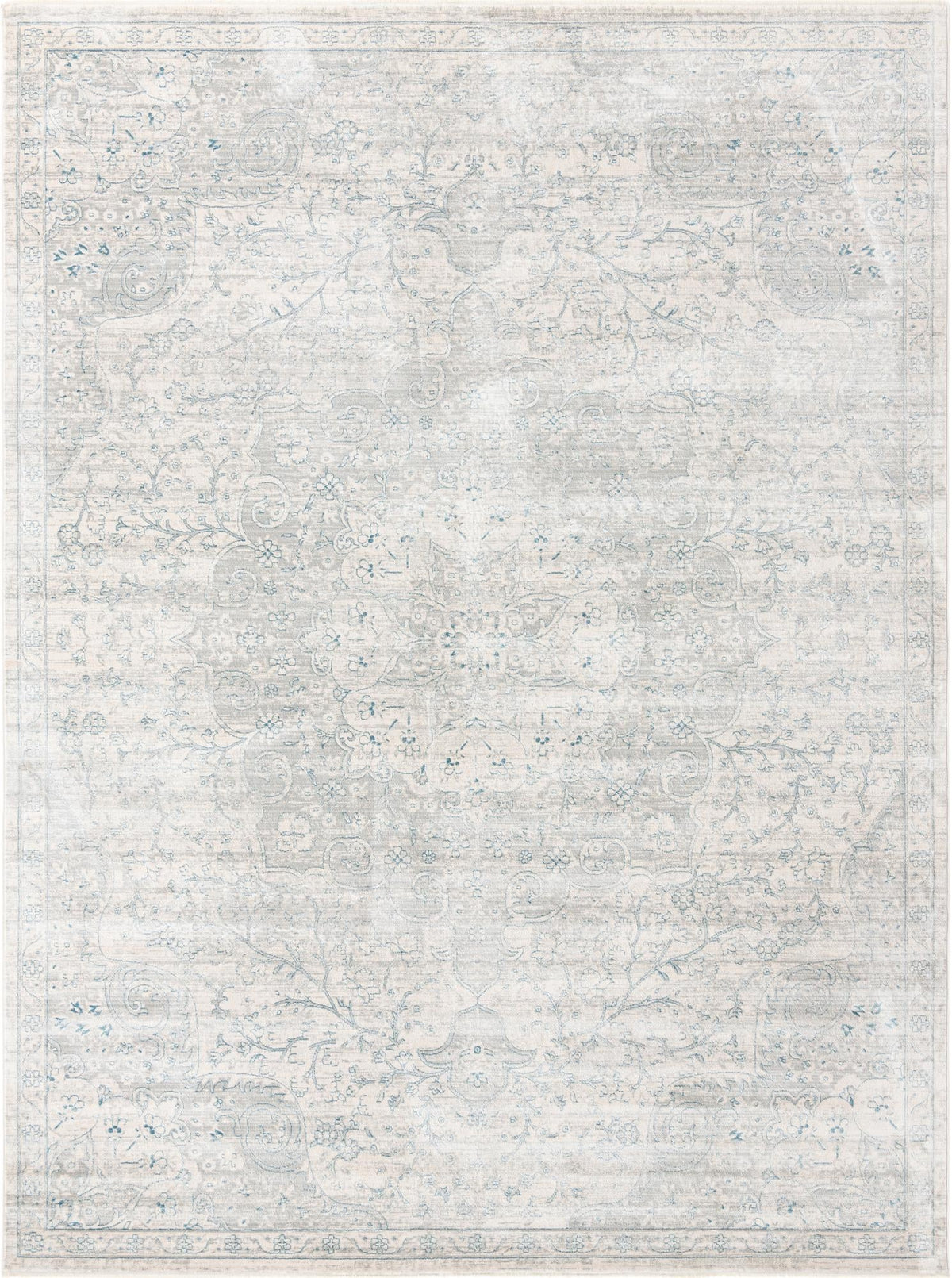 Coastal Haven Collection Area Rug - Seabreeze (Gray) Rectangle Gray Main