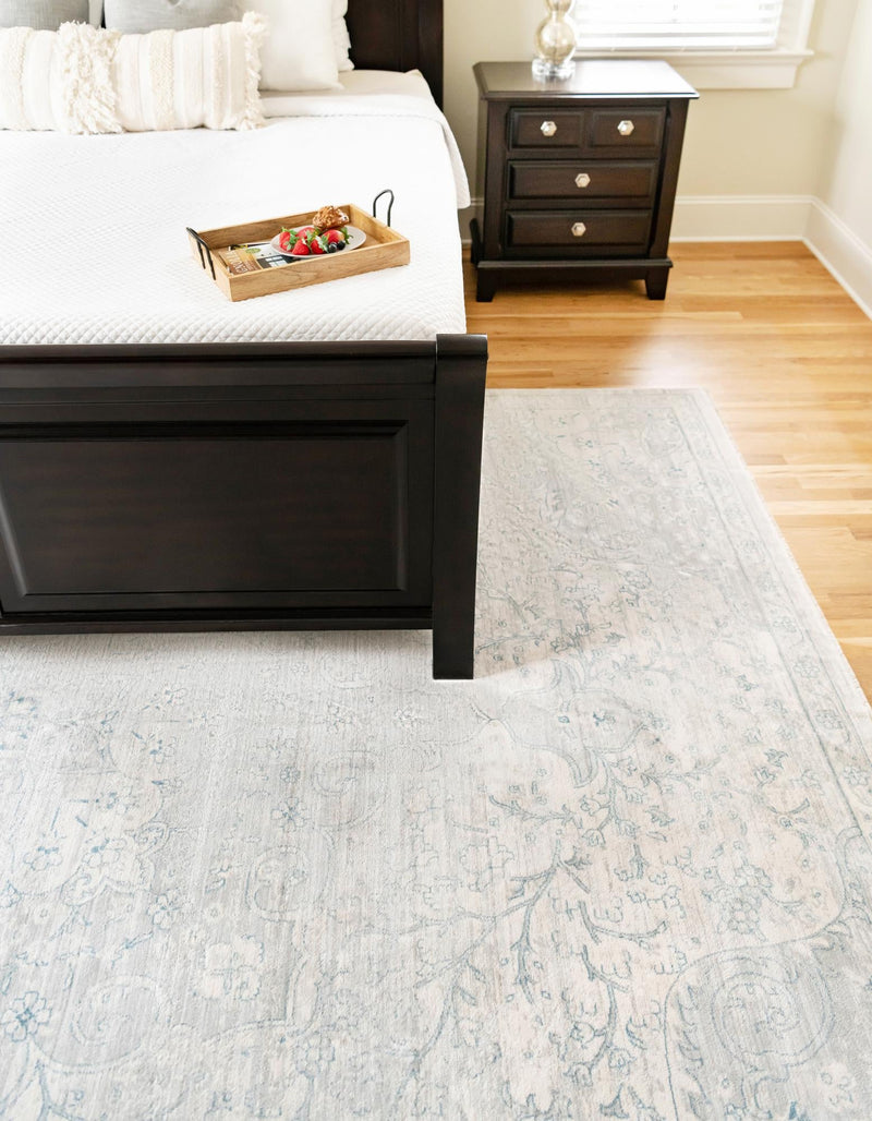 Coastal Haven Collection Area Rug - Seabreeze (Gray) Rectangle Gray  lifestyle 5