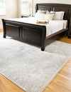 Coastal Haven Collection Area Rug - Seabreeze (Gray) Rectangle Gray  lifestyle 6