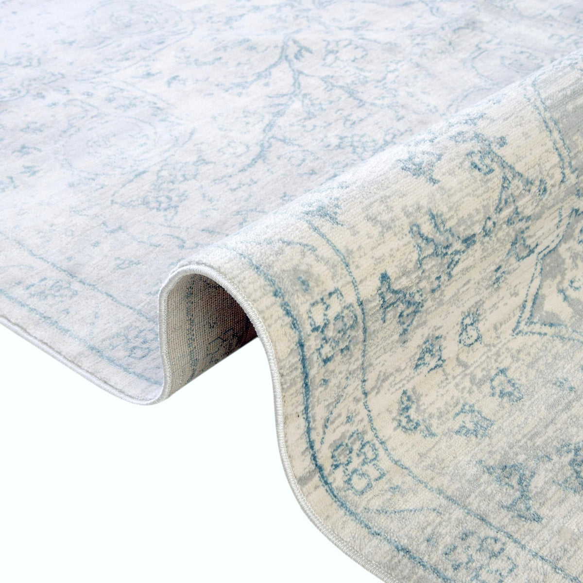Coastal Haven Collection Area Rug - Seabreeze (Gray) Rectangle Gray  lifestyle 12
