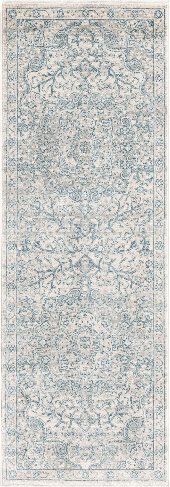 Coastal Haven Collection Area Rug - Seabreeze (Gray) Runner Gray  lifestyle 19