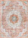 Coastal Haven Collection Area Rug - Seabreeze (Red) Rectangle Red  lifestyle 2