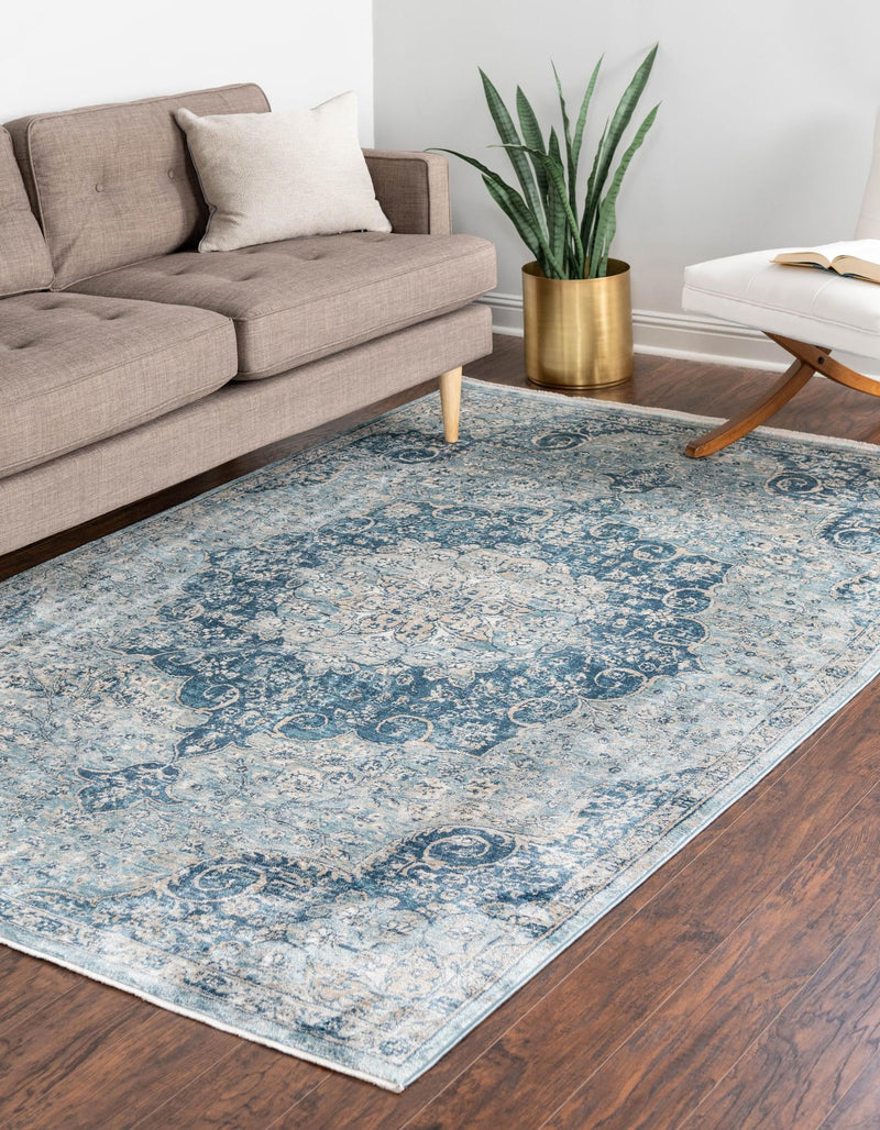 Coastal Haven Collection Area Rug - Seabreeze (Navy Blue) Rectangle Navy Blue  lifestyle 3