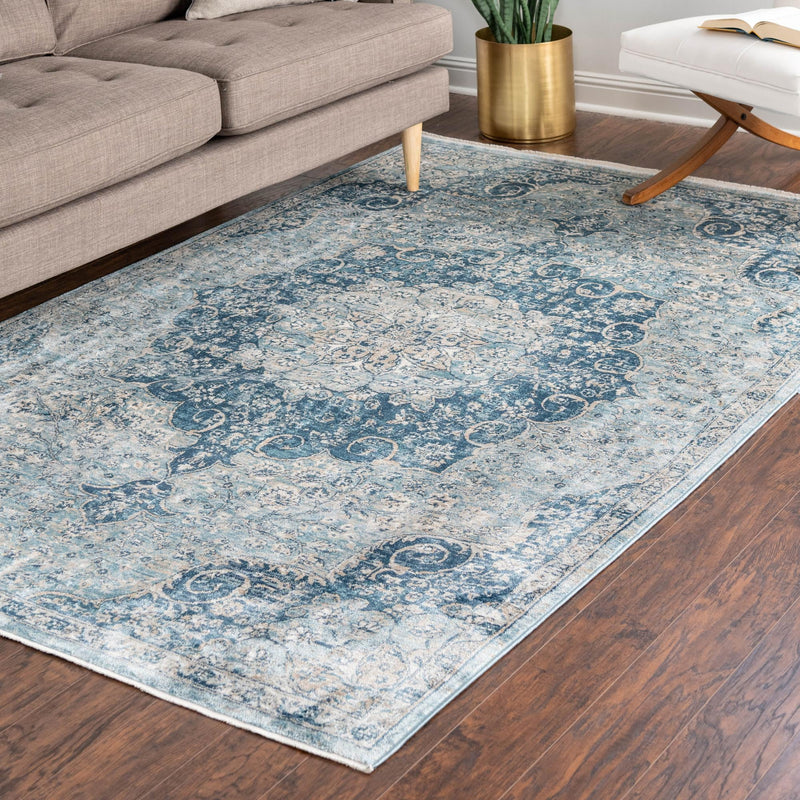 Coastal Haven Collection Area Rug - Seabreeze (Navy Blue) Rectangle Navy Blue  lifestyle 15