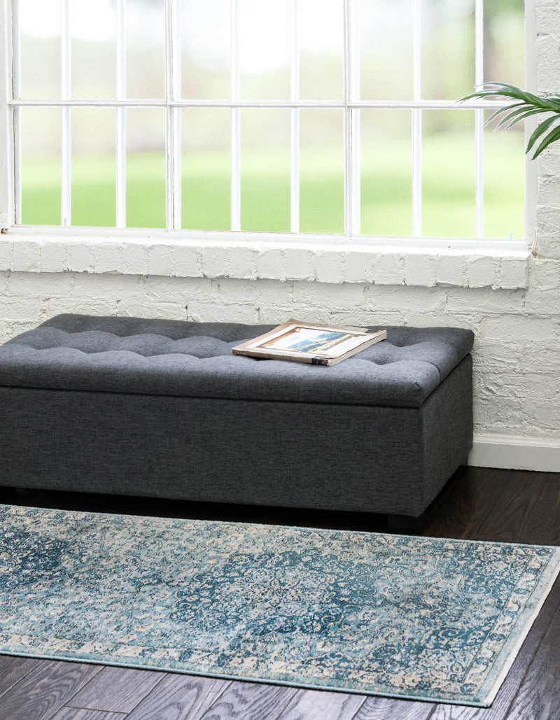Coastal Haven Collection Area Rug - Seabreeze (Navy Blue) Runner Navy Blue  lifestyle 25