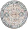 Coastal Haven Collection Area Rug -  Harborview Round Multi  lifestyle 46