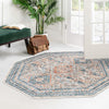 Coastal Haven Collection Area Rug -  Harborview Octagon Multi  lifestyle 105