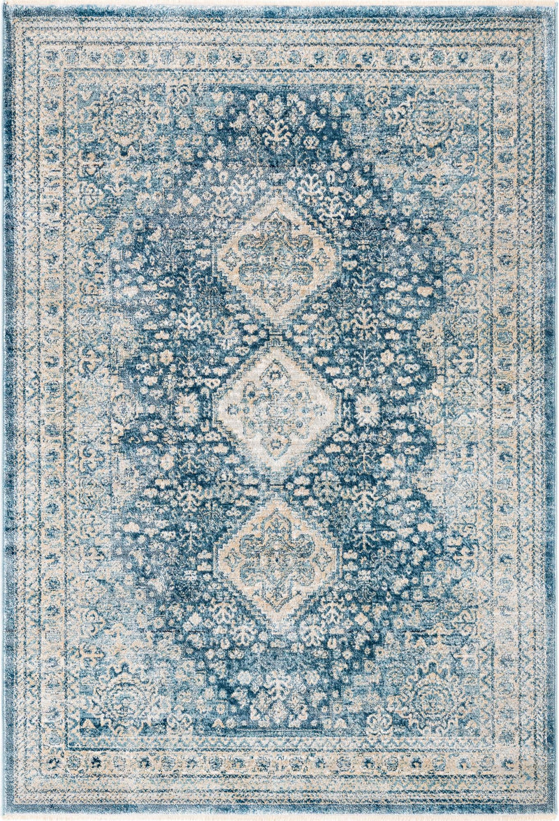 Coastal Haven Collection Area Rug -  Harborview Rectangle Navy Blue  lifestyle 5