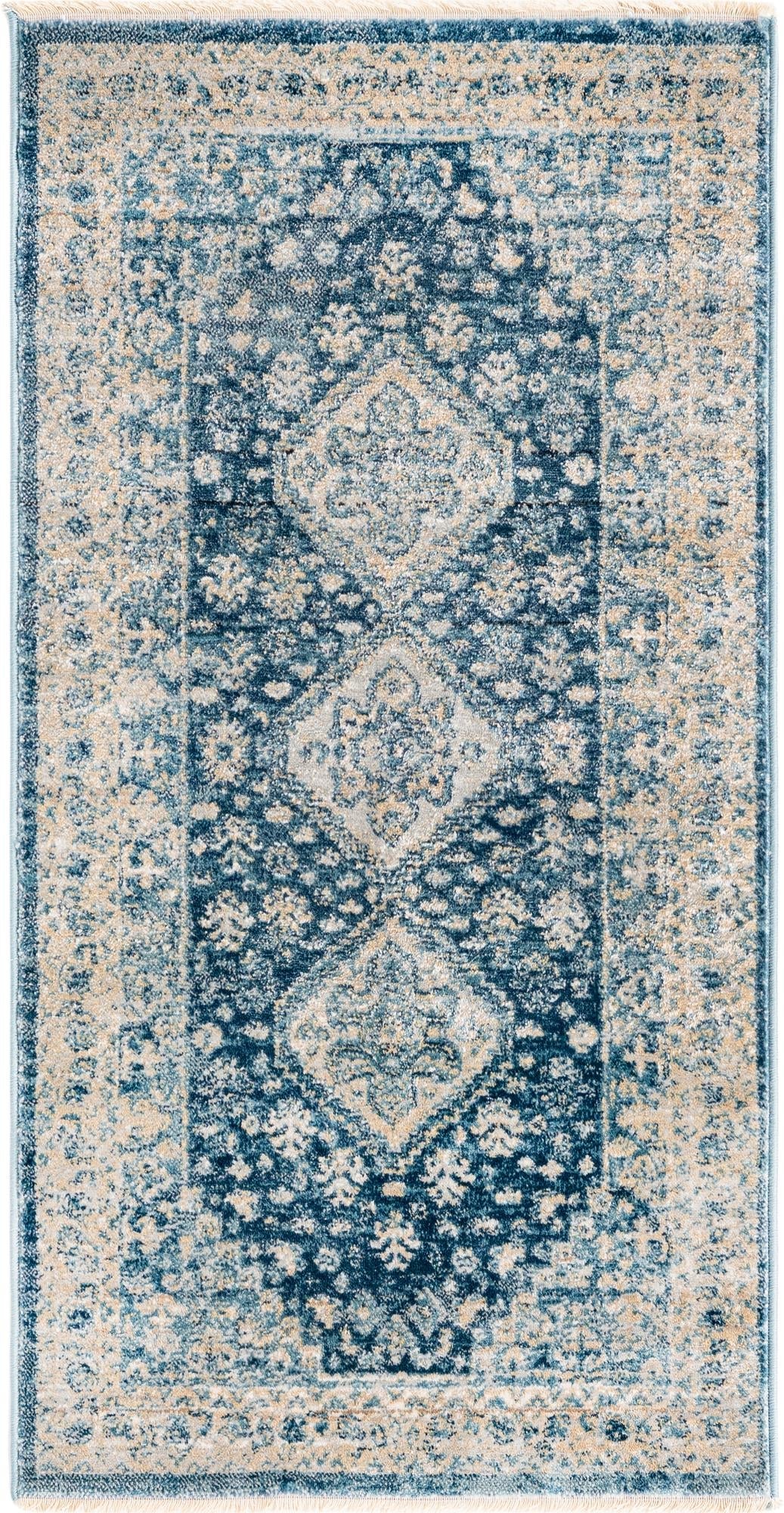 Coastal Haven Collection Area Rug -  Harborview Runner Navy Blue  lifestyle 68