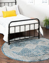 Coastal Haven Collection Area Rug -  Harborview Round Navy Blue  lifestyle 70