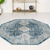 Coastal Haven Collection Area Rug -  Harborview Octagon Navy Blue  lifestyle 99