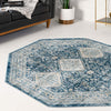 Coastal Haven Collection Area Rug -  Harborview Octagon Navy Blue  lifestyle 107