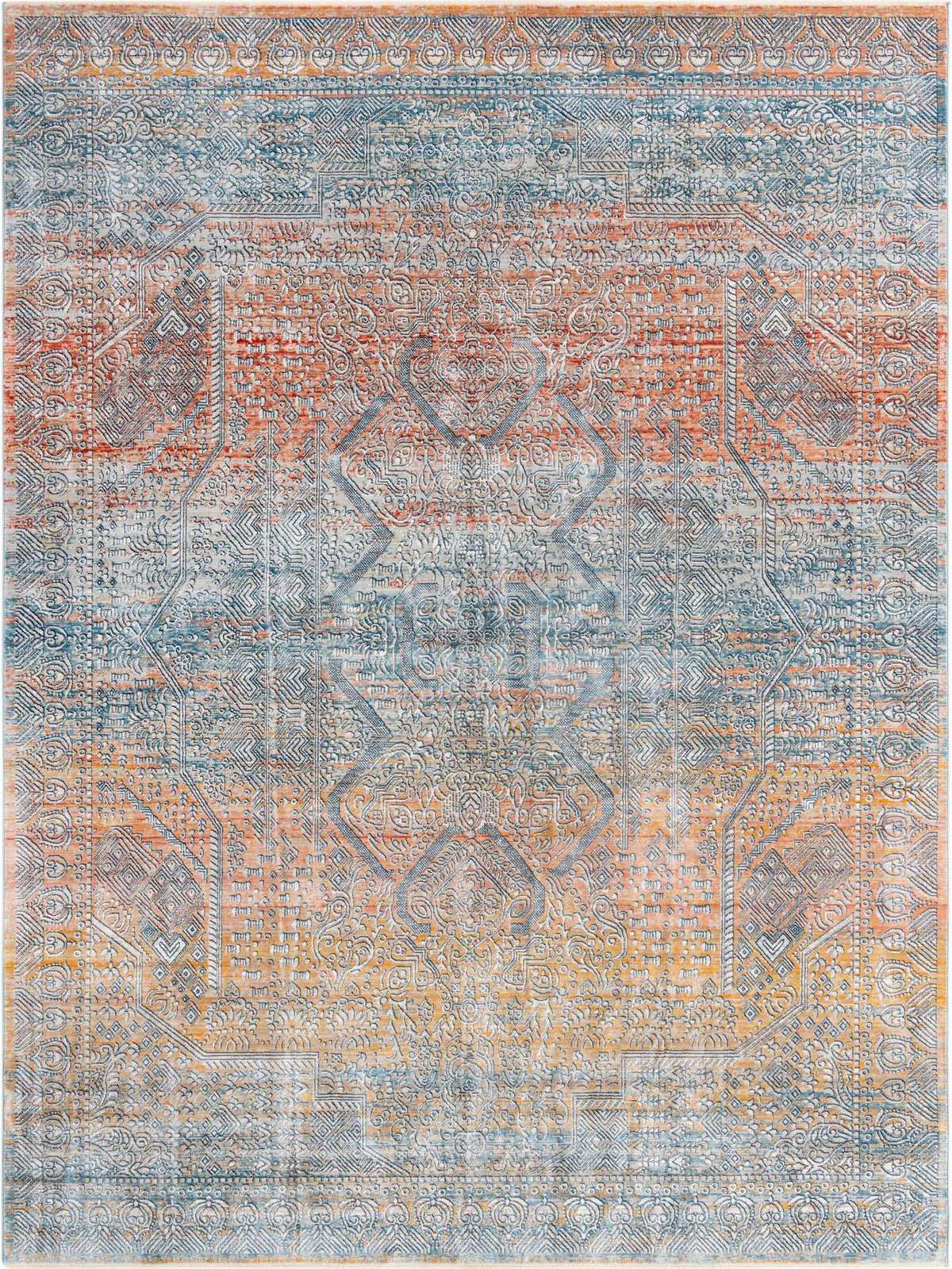 Coastal Haven Collection Area Rug -  Oceania Rectangle Multi  lifestyle 2