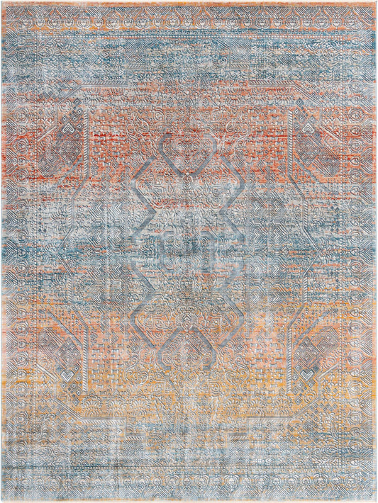 Coastal Haven Collection Area Rug -  Oceania Rectangle Multi  lifestyle 2