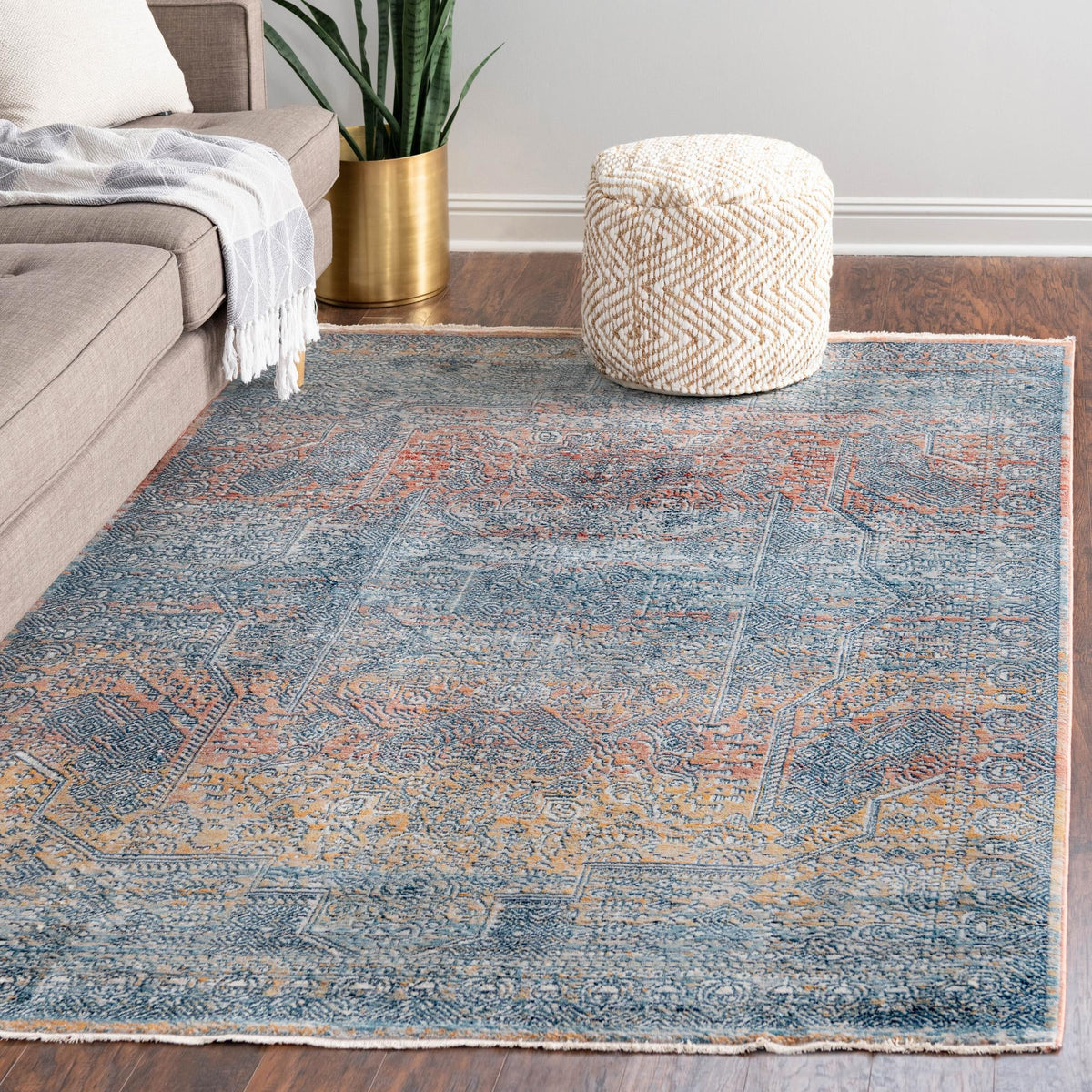 Coastal Haven Collection Area Rug -  Oceania Rectangle Multi  lifestyle 14