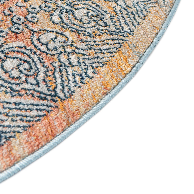 Coastal Haven Collection Area Rug -  Oceania Round Multi  lifestyle 41