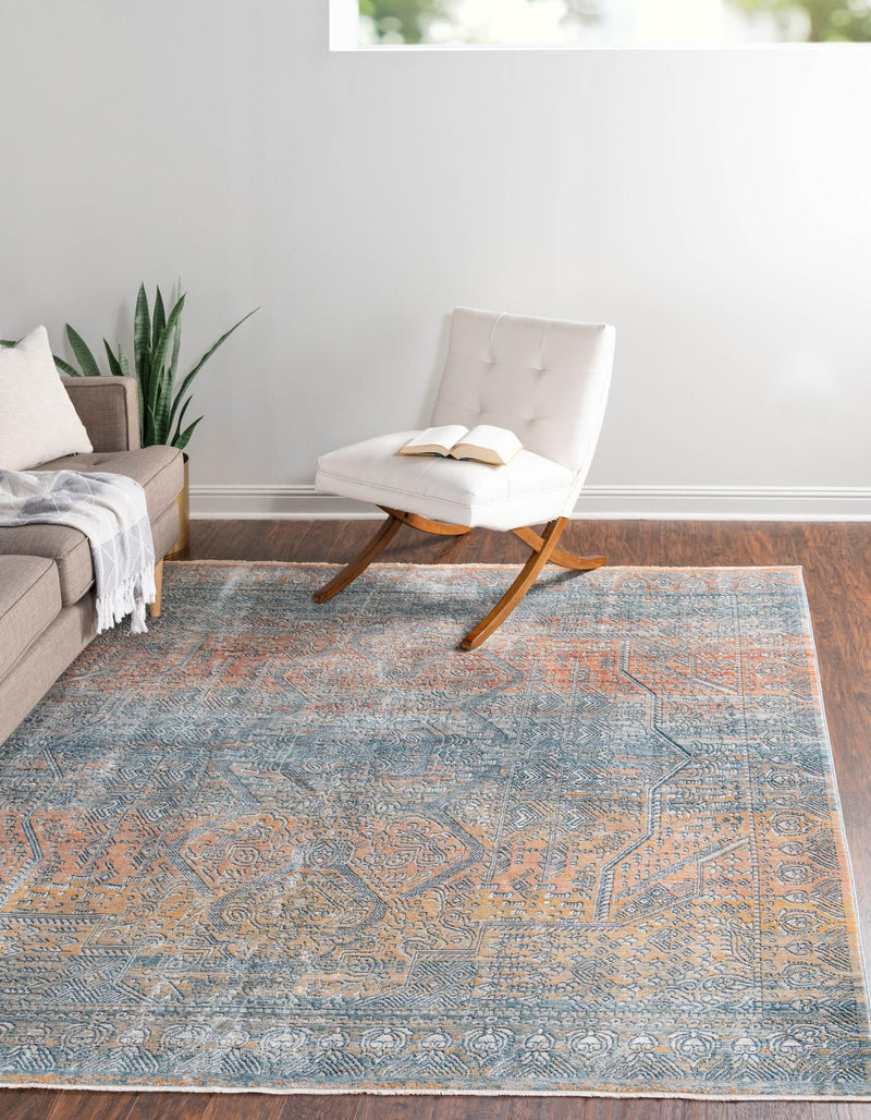 Coastal Haven Collection Area Rug -  Oceania Square Multi  lifestyle 22