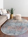Coastal Haven Collection Area Rug -  Oceania Oval Multi  lifestyle 23