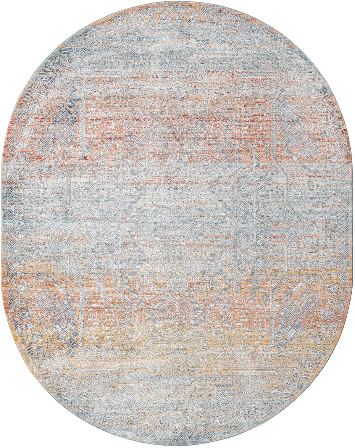 Coastal Haven Collection Area Rug -  Oceania Oval Multi  lifestyle 18