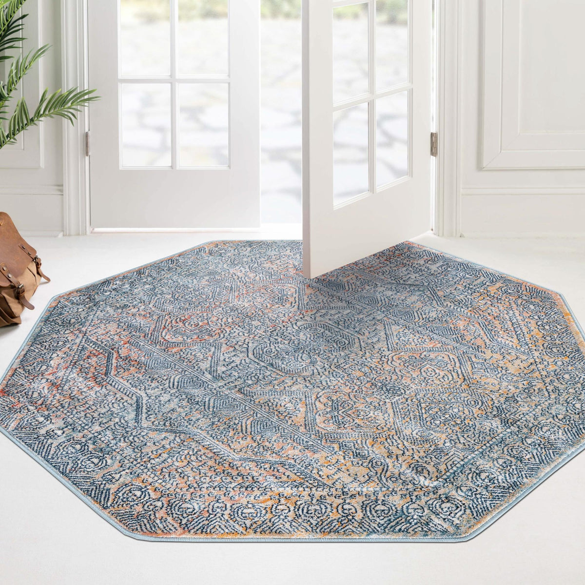 Coastal Haven Collection Area Rug -  Oceania Octagon Multi  lifestyle 83