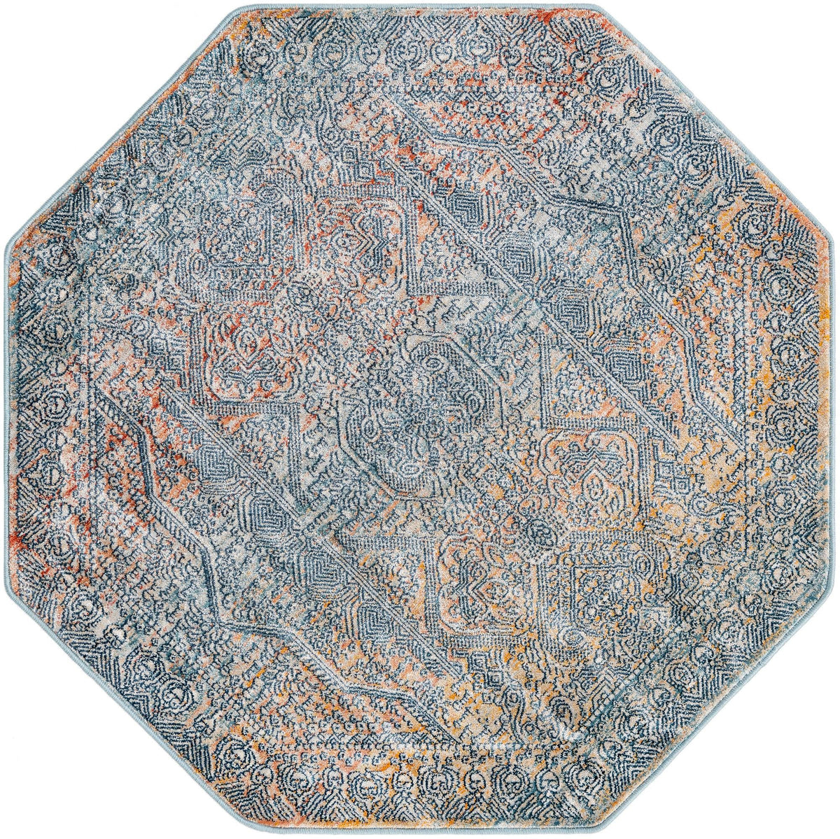 Coastal Haven Collection Area Rug -  Oceania Octagon Multi  lifestyle 21