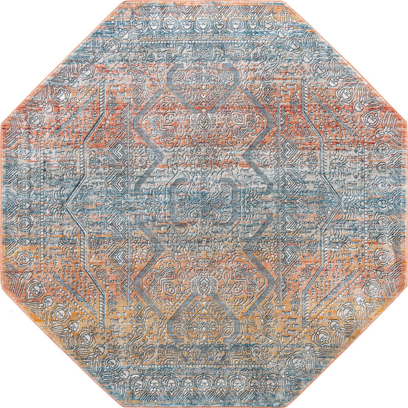Coastal Haven Collection Area Rug -  Oceania Octagon Multi  lifestyle 19