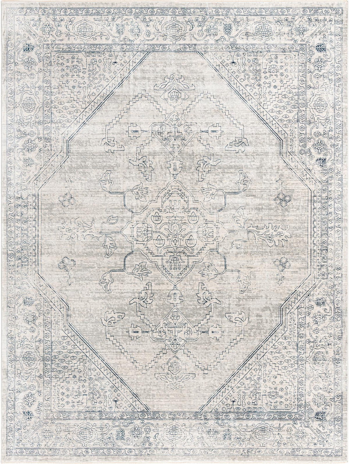 Coastal Haven Collection Area Rug -  Marina Rectangle Gray  lifestyle 3