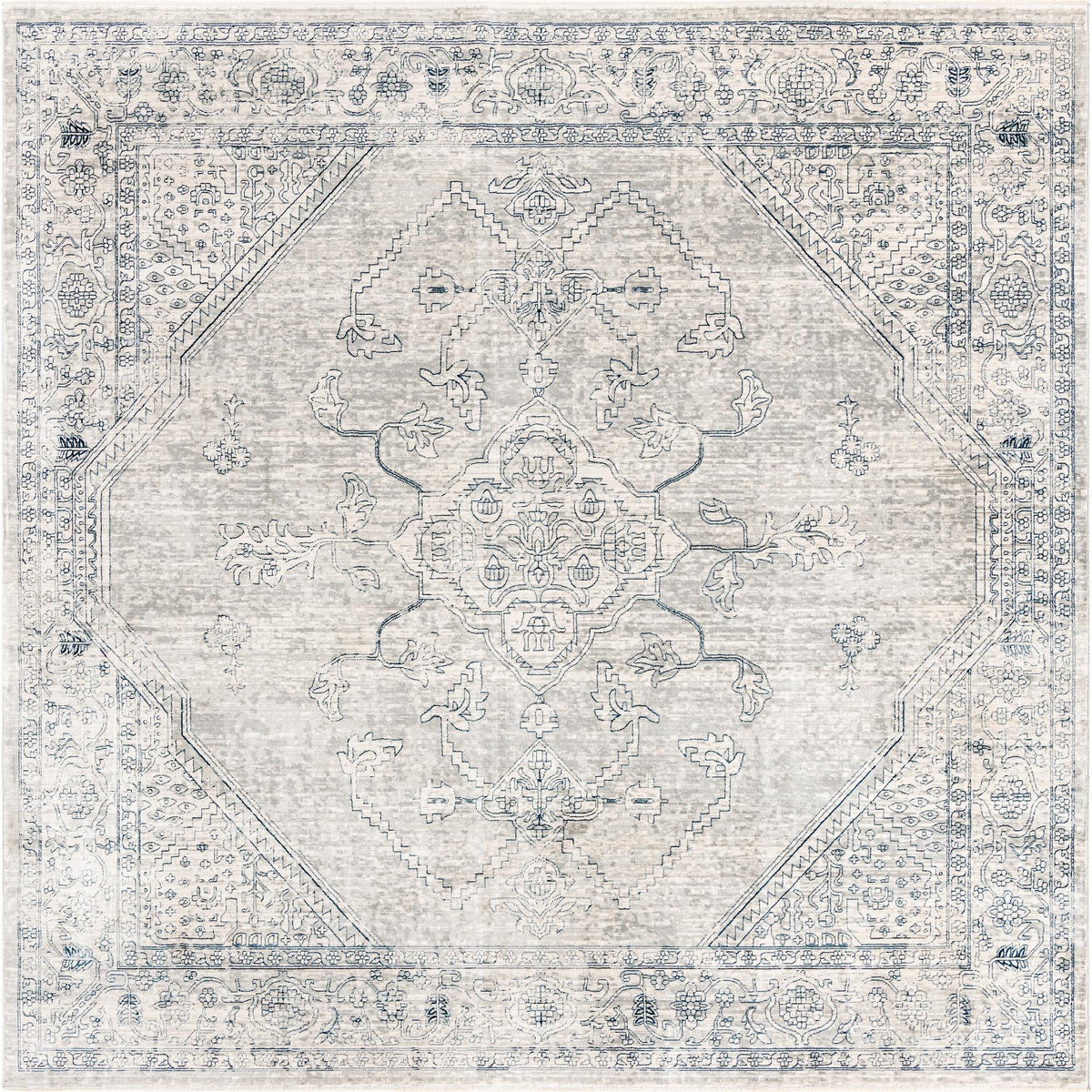 Coastal Haven Collection Area Rug -  Marina Square Gray  lifestyle 103