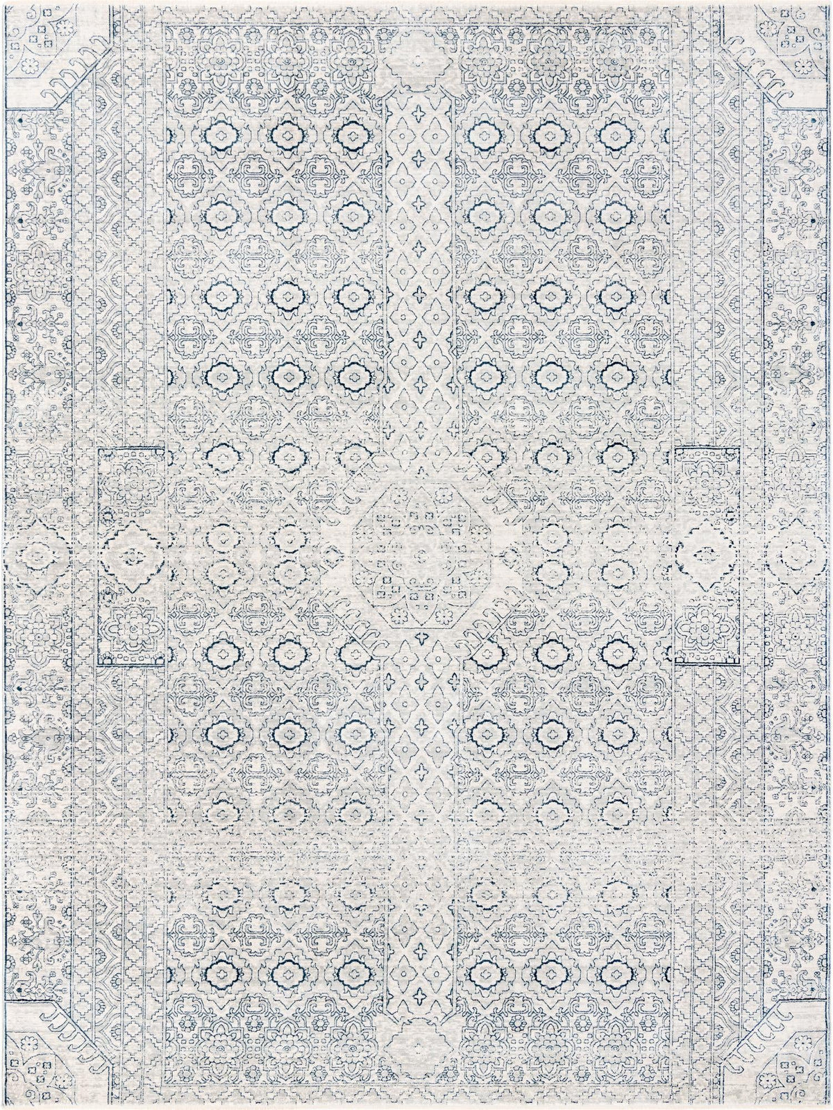 Coastal Haven Collection Area Rug -  Shoreline Rectangle Gray  lifestyle 2