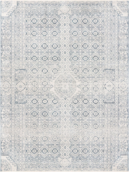 Coastal Haven Collection Area Rug -  Shoreline Rectangle Gray  lifestyle 2