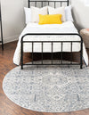 Coastal Haven Collection Area Rug -  Shoreline Round Gray  lifestyle 21