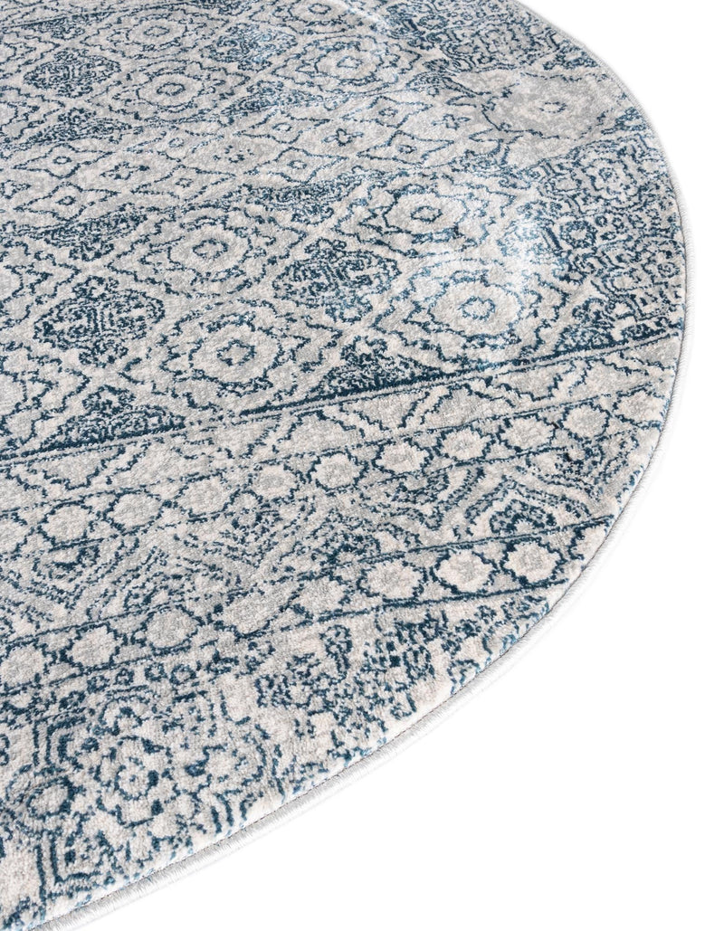 Coastal Haven Collection Area Rug -  Shoreline Round Gray  lifestyle 41