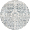 Coastal Haven Collection Area Rug -  Shoreline Round Gray  lifestyle 21