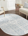Coastal Haven Collection Area Rug -  Shoreline Oval Gray  lifestyle 23