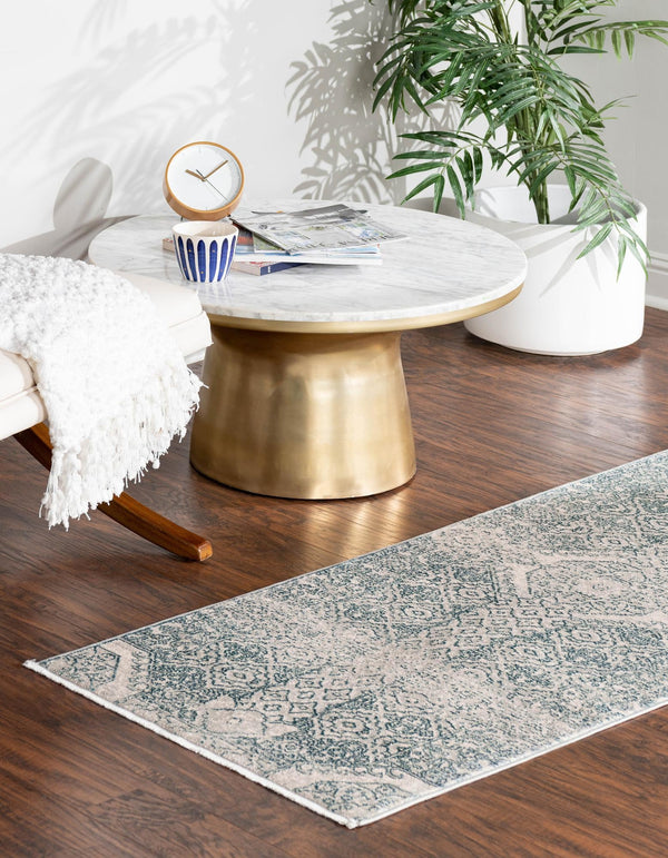 Coastal Haven Collection Area Rug -  Shoreline Runner Gray  lifestyle 25