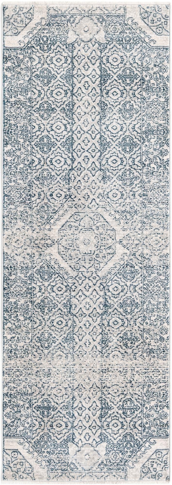 Coastal Haven Collection Area Rug -  Shoreline Runner Gray  lifestyle 39