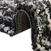 Cozy Cove Shag Collection Area Rug -  Seabreeze Rectangle Black and White  lifestyle 28