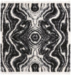 Cozy Cove Shag Collection Area Rug -  Seabreeze Square Black and White  lifestyle 75