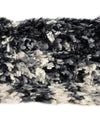 Cozy Cove Shag Collection Area Rug -  Seabreeze Round Black and White  lifestyle 87