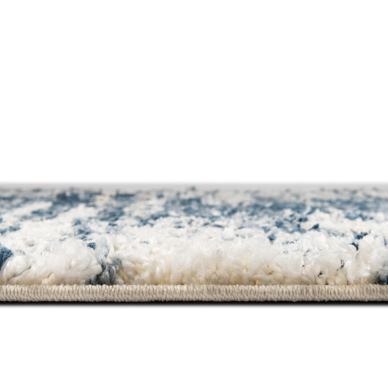 Tranquil Tides Shag Collection Area Rug - Marina Rectangle Blue  lifestyle 16