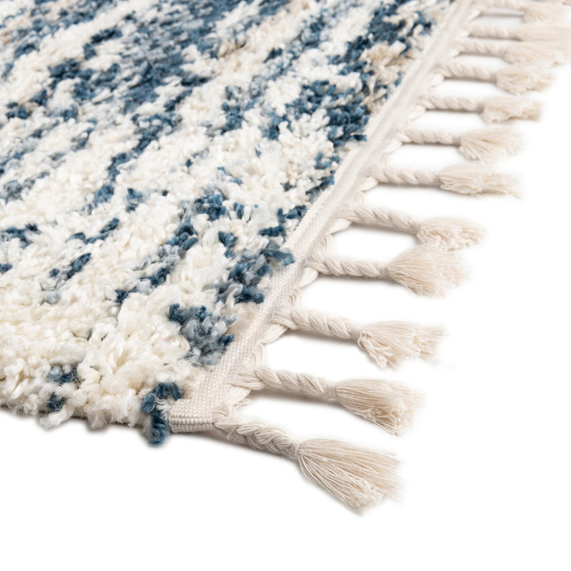 Tranquil Tides Shag Collection Area Rug - Marina Rectangle Blue  lifestyle 24