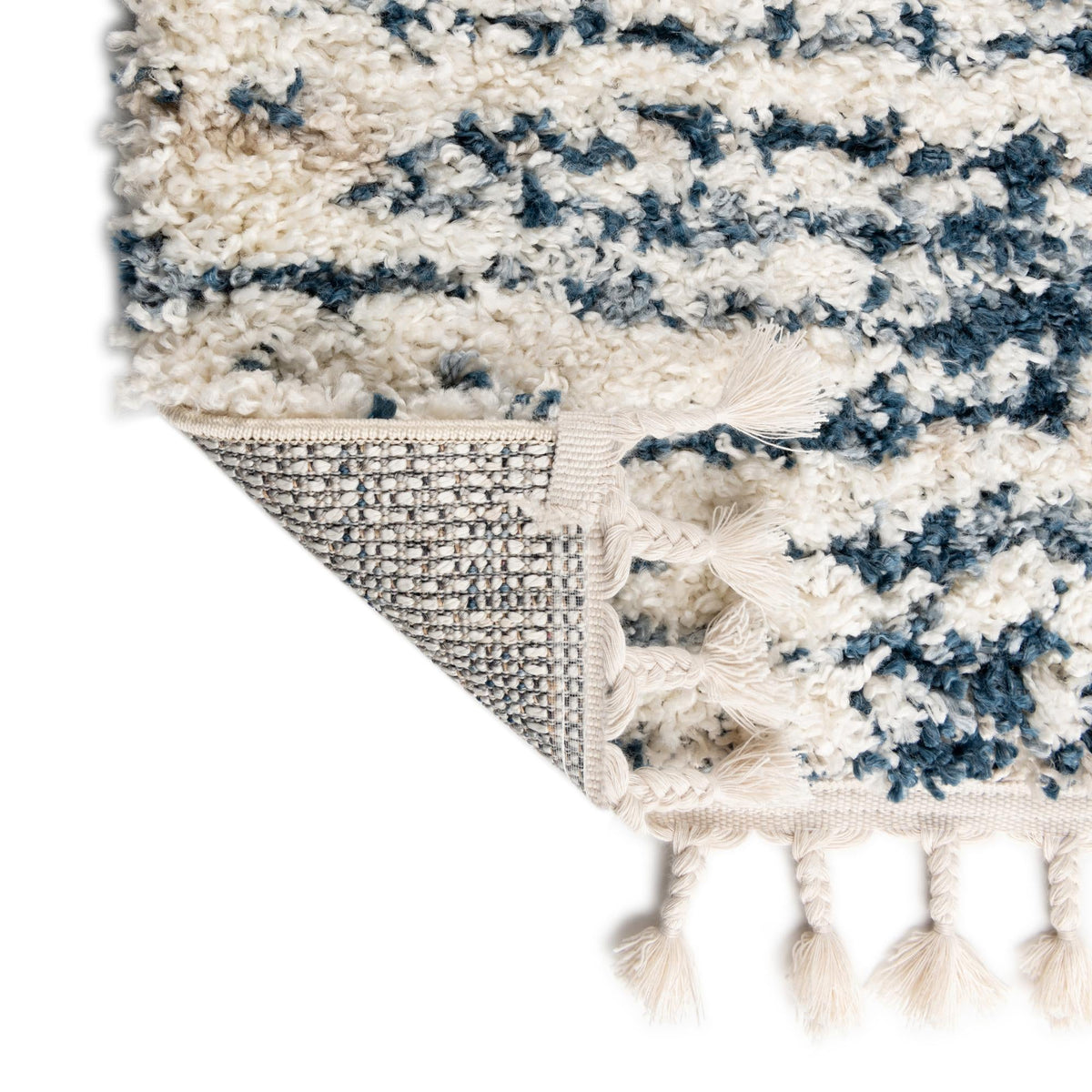 Tranquil Tides Shag Collection Area Rug - Marina Rectangle Blue  lifestyle 32