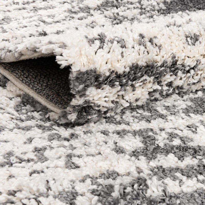 Tranquil Tides Shag Collection Area Rug - Marina Rectangle Gray  lifestyle 15