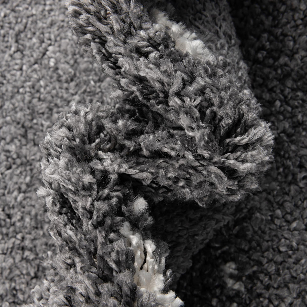 Tranquil Tides Shag Collection Area Rug - Marina Rectangle Gray  lifestyle 21