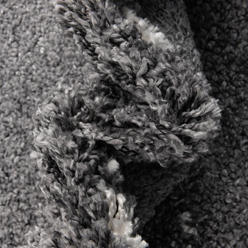Tranquil Tides Shag Collection Area Rug - Marina Rectangle Gray  lifestyle 21
