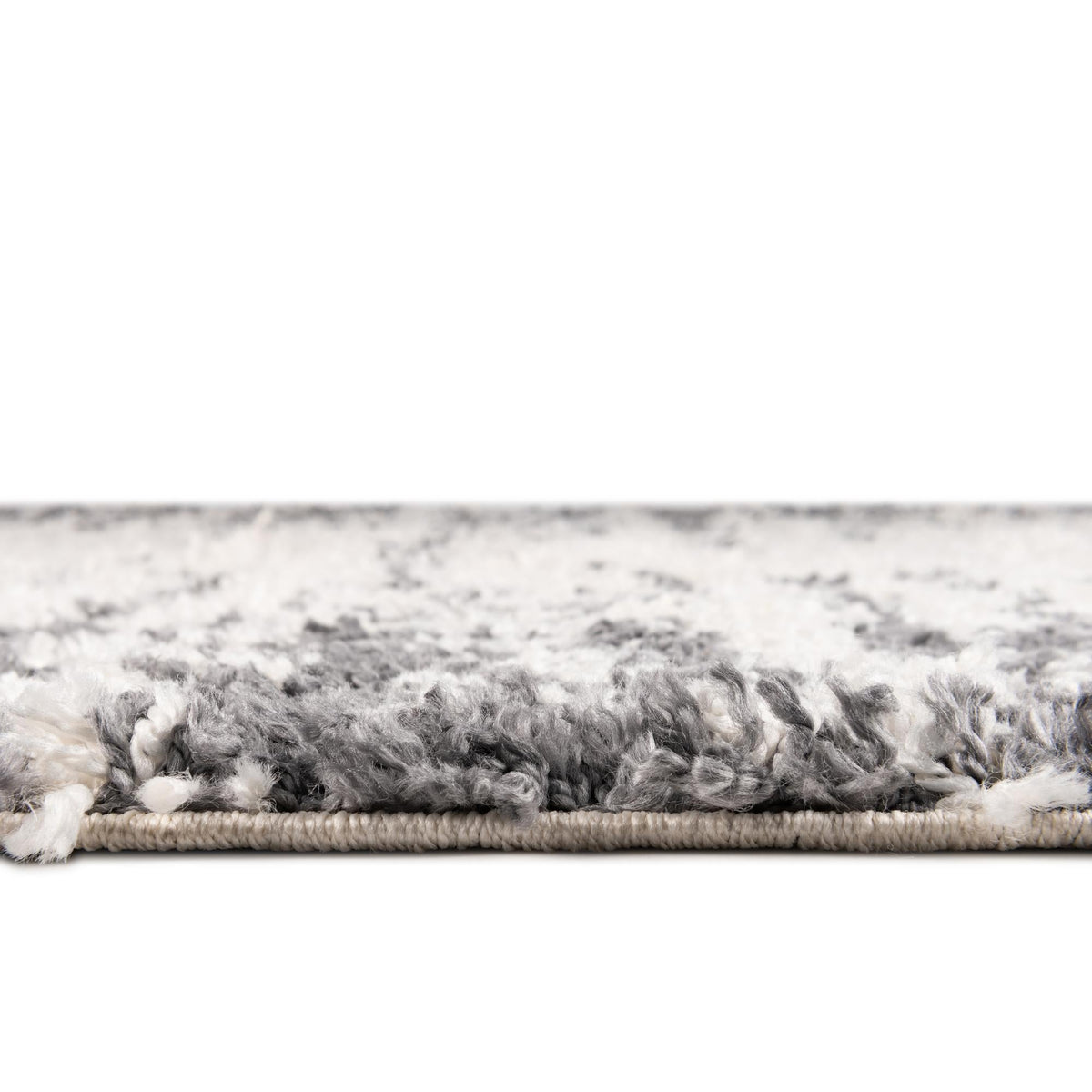 Tranquil Tides Shag Collection Area Rug - Marina Rectangle White  lifestyle 10