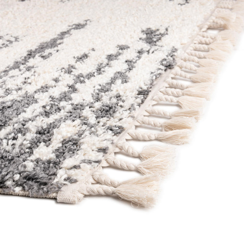 Tranquil Tides Shag Collection Area Rug - Marina Rectangle White  lifestyle 16