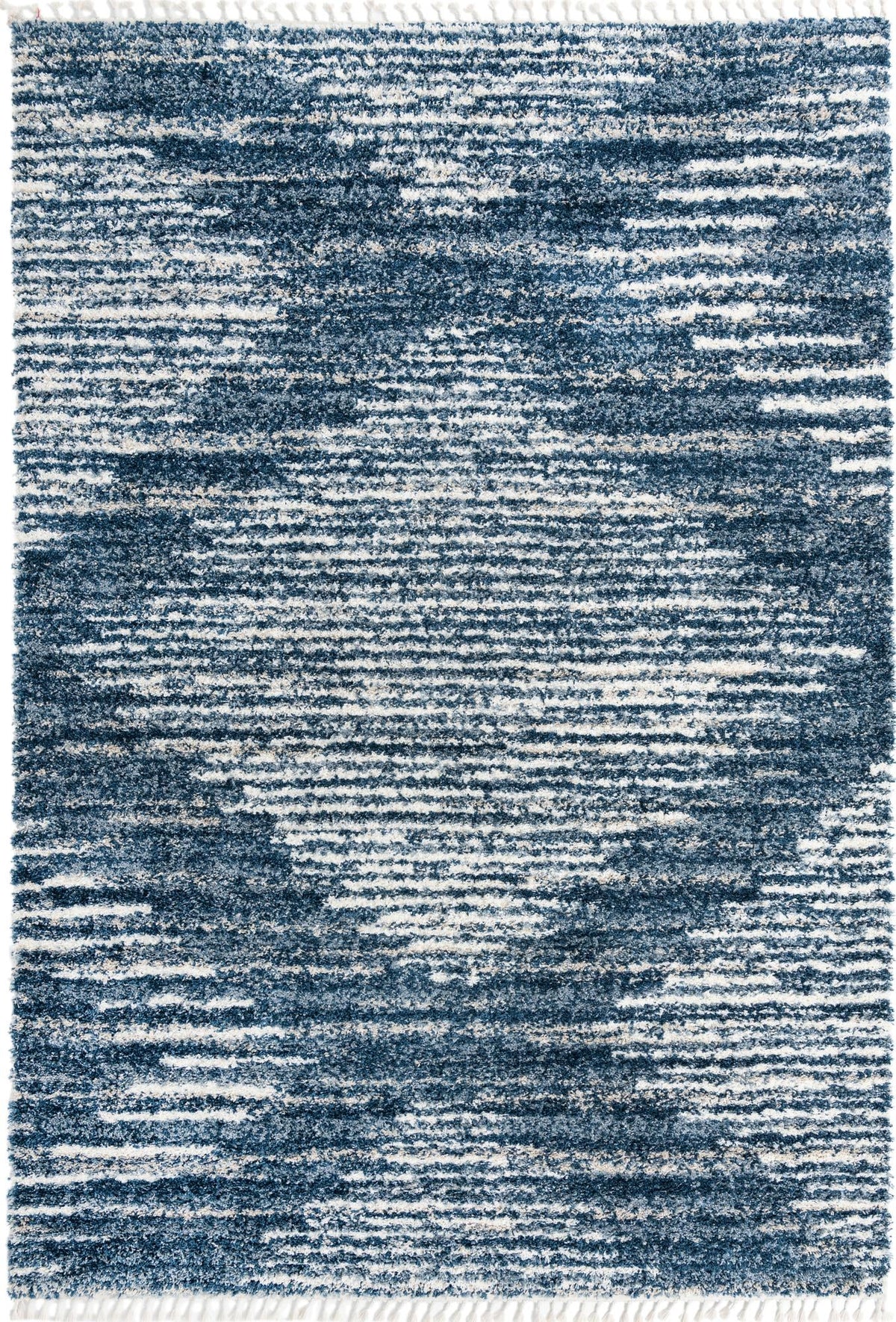 Tranquil Tides Shag Collection Area Rug -  Azure Rectangle Blue  lifestyle 4