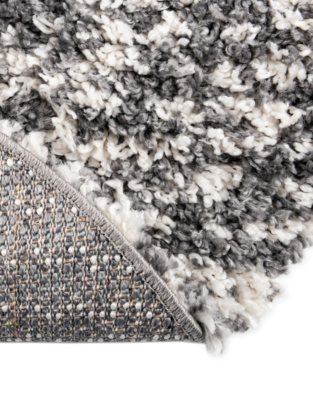 Tranquil Tides Shag Collection Area Rug -  Azure Oval Gray  lifestyle 81